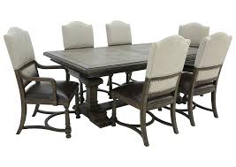 Set of 2 holloway rustic linen upholstered dining side chair (wood frame) find my store. Big Sky 7 Piece Upholstered Chair Dining Set Ivan Smith Furniture