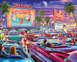 For more info & our rules please check our faq (frequently asked questions) tab at the top. Drive In Movie 1000 Piece Jigsaw Puzzle White Mountain Puzzles