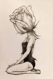 Flower Head April Art Art Drawings Sketches Flower head by esthera preda #illustration | illustration.