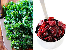 Kale Salad With Warm Cranberry Vinaigrette Gimme Some Oven Recipe Cranberry Salad Recipes Cranberry Vinaigrette Kale Salad
