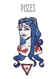 Star De Leau Panneaux Deesse Carte Postale Ensemble Zodiac Art Zodiac Characters Zodiac Signs