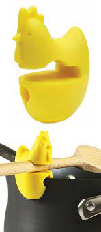 Chicken Pot Clip Heat Proof Silicone Holds Your Spoon Cool Kitchen Gadgets Cooking Gadgets Kitchen Gadgets