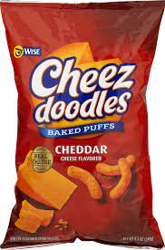 Wise Foods Cheddar Cheese Doodles Baked Puffs 8.5 oz. Bag (3 Bags) -  Walmart.com