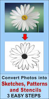 Free Online Tool That Converts A Photo To A Sketch Pattern Stencil Or Line Drawing Create Outlines Pencil Stencil Maker Free Stencil Maker Free Stencils