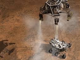 China rover sends back first images from surface of mars. The Skycrane How Nasa S Perseverance Rover Will Land On Mars Astronomy Com