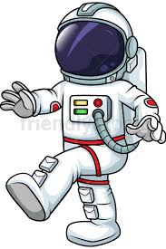 Male Astronaut Walking In Zero Gravity Cartoon Vector Clipart Friendlystock Astronaut Cartoon Astronaut Drawing Space Artwork