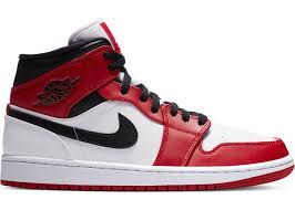 Jordan 1 Mid Chicago 2020 In 2020 Black Nike Shoes Jordan Shoes Girls Jordan 1 Mid