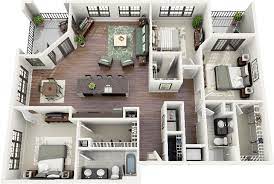 You'll come across additional information as well, from square footage and amenities to local demographics and rent trends data. Floor Plans Three Bedroom House Plans Sims House Plans Apartment Architecture