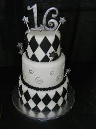 Most have places and picnic tables to meet up for lunch and have birthday cake. Black And White 16th Birthday Cake For Boy Cakecentral Com