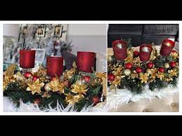 Dollar Tree Diy Inexpensive Christmas Centerpiece Decor Youtube Dollar Tree Christmas Decor Easy Christmas Diy Christmas Candle Holders Diy