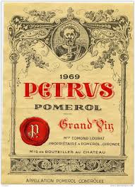 Etiquette Bouteille Petrus Vin Bordeaux Etiquette De Vin Vin