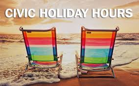 The civic holiday is held on the first monday of every august. Civic Holiday Hours Renaud Rv