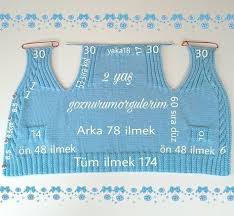Merhaba Sevgili Hanimlar Daha Onceki Paylasimda Yelegimizin Onlerini Size Kisaca Anlatmistim Bu Gunde Aslinda Ar Baby Knitting Patterns Bebek Yelek Erkek Bebek