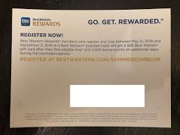 We did not find results for: Best Western 20 Gc On 1st Stay 2 000 Bonus Points On Additional Stays