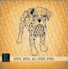 Boxer Dog Zentangle Svg Boxer Dog Mandala Svg Etsy Boxer Dogs Boxer Puppies Dogs