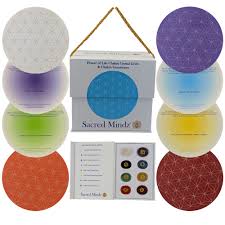 Early humans honored the circular patterns and objects they saw on earth and in the sky as sacred. 8 Chakra Crystal Grids Flower Of Life Box Set Sacred Mindz