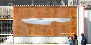 Why A Knife Maker Created A Billboard That S Built To Rust Create Ads Billboard Create Canvas