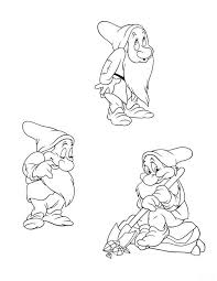 Snow white and the seven dwarfs color page. 7 Dwarfs Coloring Pages Coloring Home