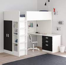 Parce qu'ils ressemblent à des cabanes, les enfants les adorent ! Lit Mezzanine Avec Rangement 12 Modeles Pratiques Et Design