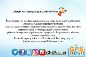 Start studying cara mengisi masa lapang. Banyaknya Kebaikan Sukan Di Sekolah Yang Ramai Orang Tak Tahu Tip Belajar Gps Bestari