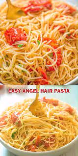 Easy Angel Hair Pasta Video Vegetarian Recipes Easy Pasta Recipes Angel Hair Pasta Recipes