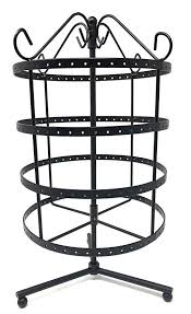 Black And Gold Jewelry Stand 4 Tiers Black Rotating 92 Pairs Earring Holder Necklace Organizer Stand Jewelry Stand Display Rack Towers Jewelry Stand Necklace Organizer Easy Diy Jewelry
