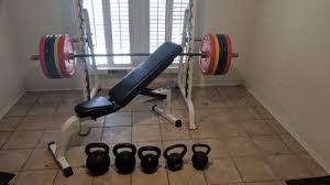 Parabody Rack Bench 400 Lb Vtx Plates Kettlebell Set