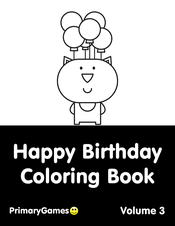 These printable cards are designed as coloring cards so little kids can color a card for dad! Happy Birthday Coloring Pages Free Printable Pdf From Primarygames