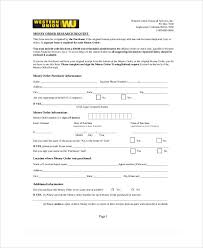 blank money order paper