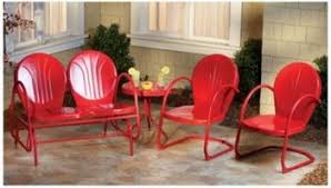 Retro Metal 4pc Patio Set Red In Spring Big Book Pt 1 From Fingerhut On Shop Catalogspree Com My Personal Di Patio Set Outdoor Furniture Sets Outdoor Chairs