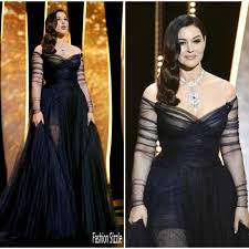 Monica anna maria bellucci was born on september 30, 1964 in the italian village of città di castello, umbria, the only child of brunella briganti and pasquale bellucci. Monica Bellucci In Christian Dior Couture 2017 Cannes Film Festival Opening Ceremony Fashionsizzle