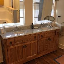 The biggest decision is going to be choosing between a bathroom vanity with or without a countertop. Best Mission Style Double Sink Bathroom Vanity For Sale In Brenham Texas For 2021