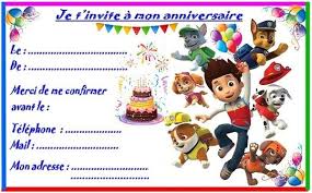 Etiquettes Et Invitations Pat Patrouille Pour Anniversaire Organisation Anniversaire Enfant Invitation Anniversaire Garcon Invitation Anniversaire Enfant