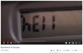 Bad Words In A Calculator Youngpeopleyoutube
