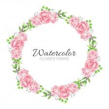 watercolor pink peony flower circle frame floral frame pink png and vector with transparent background for free download flower frame peony flower flower circle