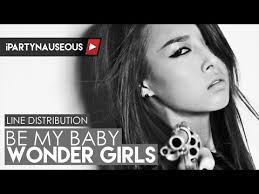 Wonder Girls Be My Baby Line Distribution Youtube