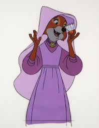 Howard Lowery Online Auction: Disney ROBIN HOOD Framed Animation Cel of MAID  MARIAN with Seal + COA from BO BOYD Estate, 1973