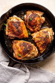 Pan fried chicken ideas / crispy pan fried chicken recipe 4 3 5 : Pan Roasted Chicken Thighs Bone In Miss Allie S Kitchen