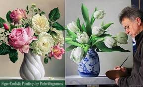 25 Hyper Realistic Flower Paintings By Belgium Artist Pieter Wagemans 1) draw a rectangle that will define the conditional proportions and boundaries of the chosen drawing. 25 hyper realistic flower paintings by