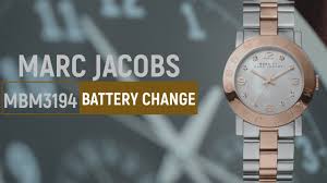 How to change the battery of a Marc By Marc Jacobs Amy MBM3194 analog watch