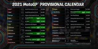 Road racing world championship season. 2021 Motogp Provisional Calendar Updated Motogp