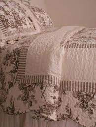 Sweet jojo designs pink french toile fitted toile print crib sheet in pink/white bed bath & beyond $ 19.99. Toile Quilt Set Ideas On Foter Brown Toile French Country Bedrooms Slipcovers For Chairs