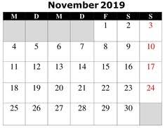 Så du kan använda den för 2015, 2016, 2017 o.s.v. 20 Kalender November 2019 Ideas November November 2019 Monthly Calendar
