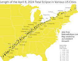 Solar Eclipse 2024 Path Of Totality Map Us Cities Inside The Path Of Totality Of The March 8 2024 Total Eclipse R Mapporn