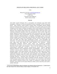 Kelahiran kelahiran yesus adalah bu. Pdf Hubungan Malaysia Indonesia Quo Vadis