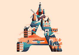 Hence, it can be considered a programming language. Creative Alphabet Based On Cities Around The World Fubiz Media
