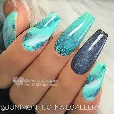Turquoise acrylic nail designs ideas. Theglitternail Get Inspired On Instagram Repost Werbung Unbezahlt Advertising Unpaid Turquoise Acrylic Nails Turquoise Nails Teal Nails