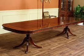 Just remember that the legs of the table may take away a few inches on each side. Large Dining Room Table Designer Dining Table Double Pedestal Dining Table Large Dining Room Table Dining Room Table