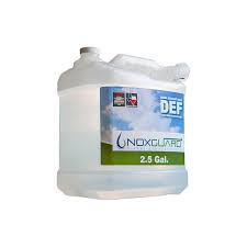 The average def tank holds five gallons of fluid, so you would need about seven def tank fills per year (one every 7.5 weeks). Noxguard Diesel Exhaust Fluid Quality That Minds The Price