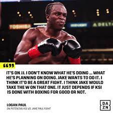 Boxing gloves are some of the heaviest and thickest of all. Dazn Boxing On Twitter Logan Gives His Thoughts On A Potential Ksi Vs Jake Paul Fight